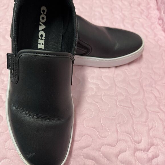 Coach Walker Leather Slip-On Black 10B (M)( US) unisex. - Picture 1 of 6
